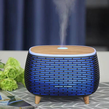 7 Colors Wood Grain Ultrasonic Ultrasonic Aromatherapy  Diffuser