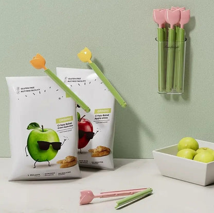 Magnetic Tulip Fridge Food Storage Clips