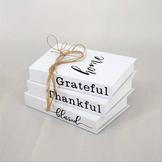 3pc Decorative books for modern home decor