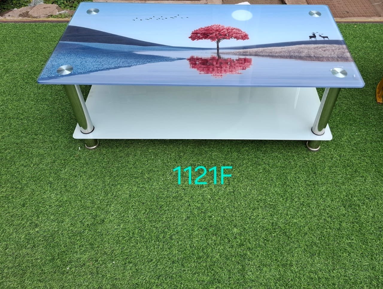 Heavy glass coffee table