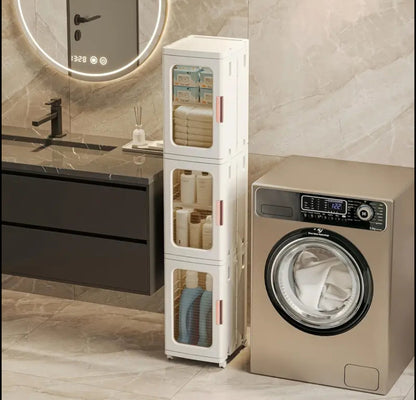 3 compartments storage cabinet