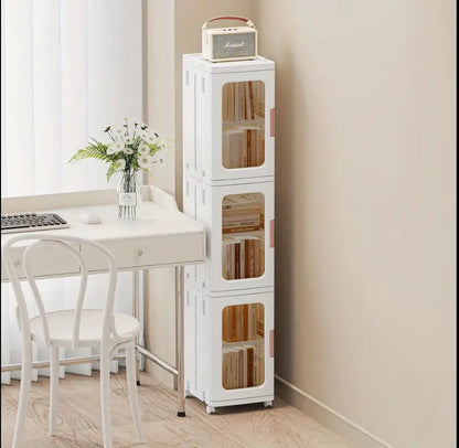 3 compartments storage cabinet