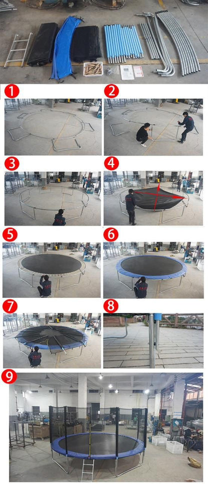 14 FT  Trampoline with Safety Enclosure Net