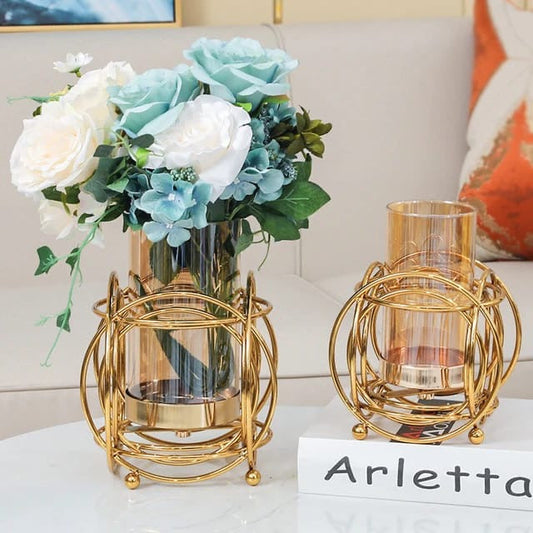 Light Luxury Metal Vase Decoration