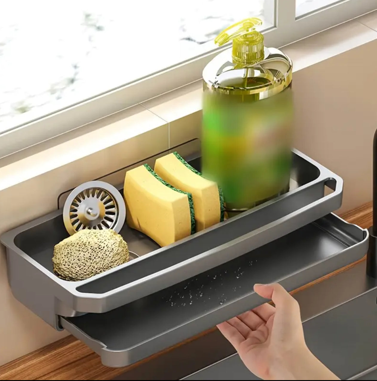 Wall-Mounted Sink Caddy Organizer
