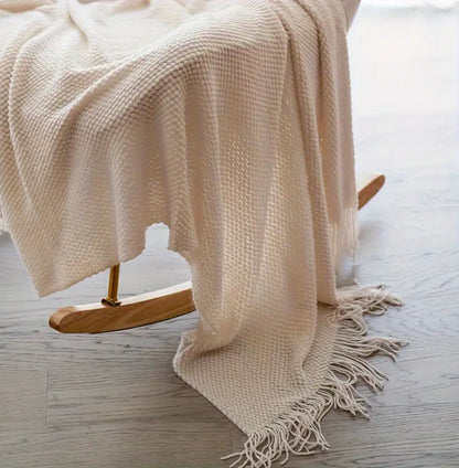 Knitted fleece blankets