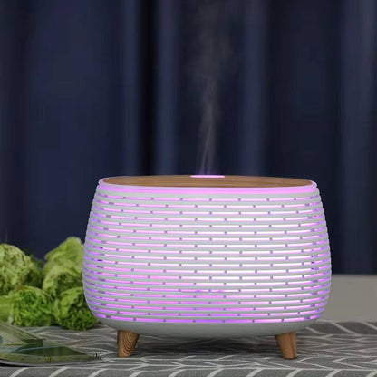 7 Colors Wood Grain Ultrasonic Ultrasonic Aromatherapy  Diffuser