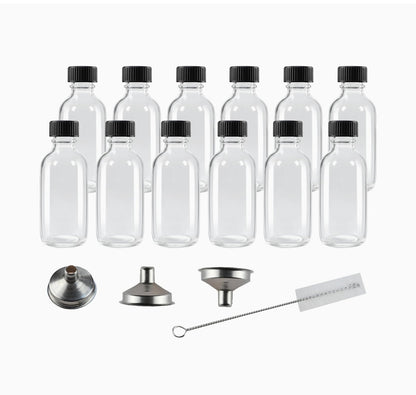 12pcs Glass ginger shots bottles