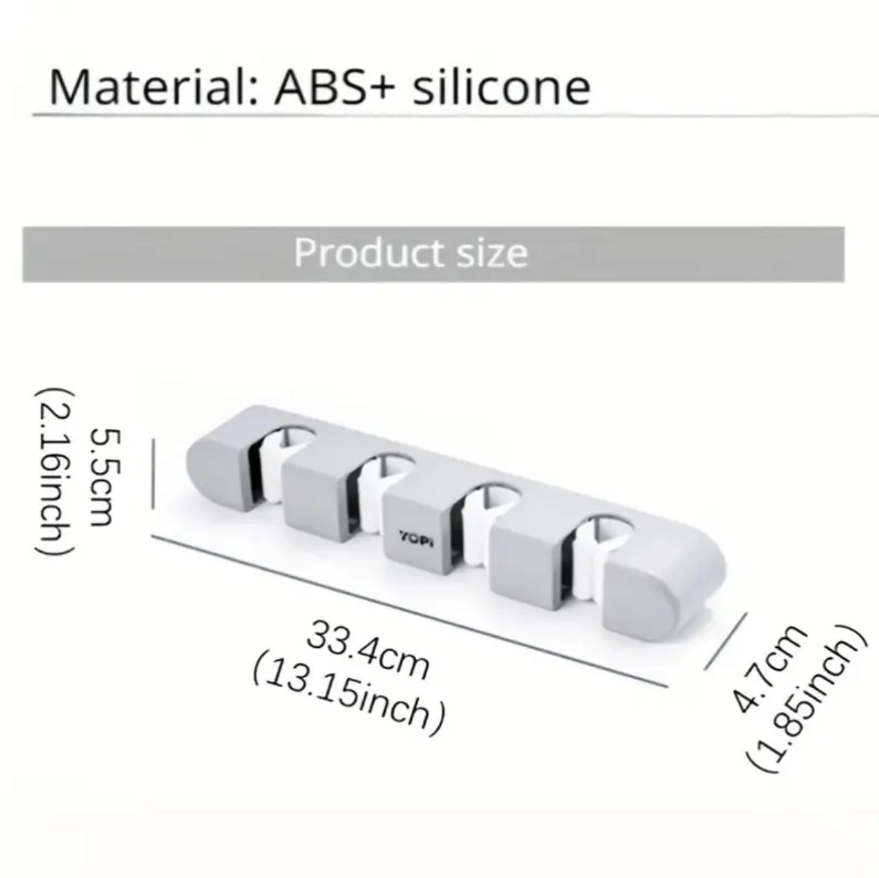 Non slip wall Mounted mop holder