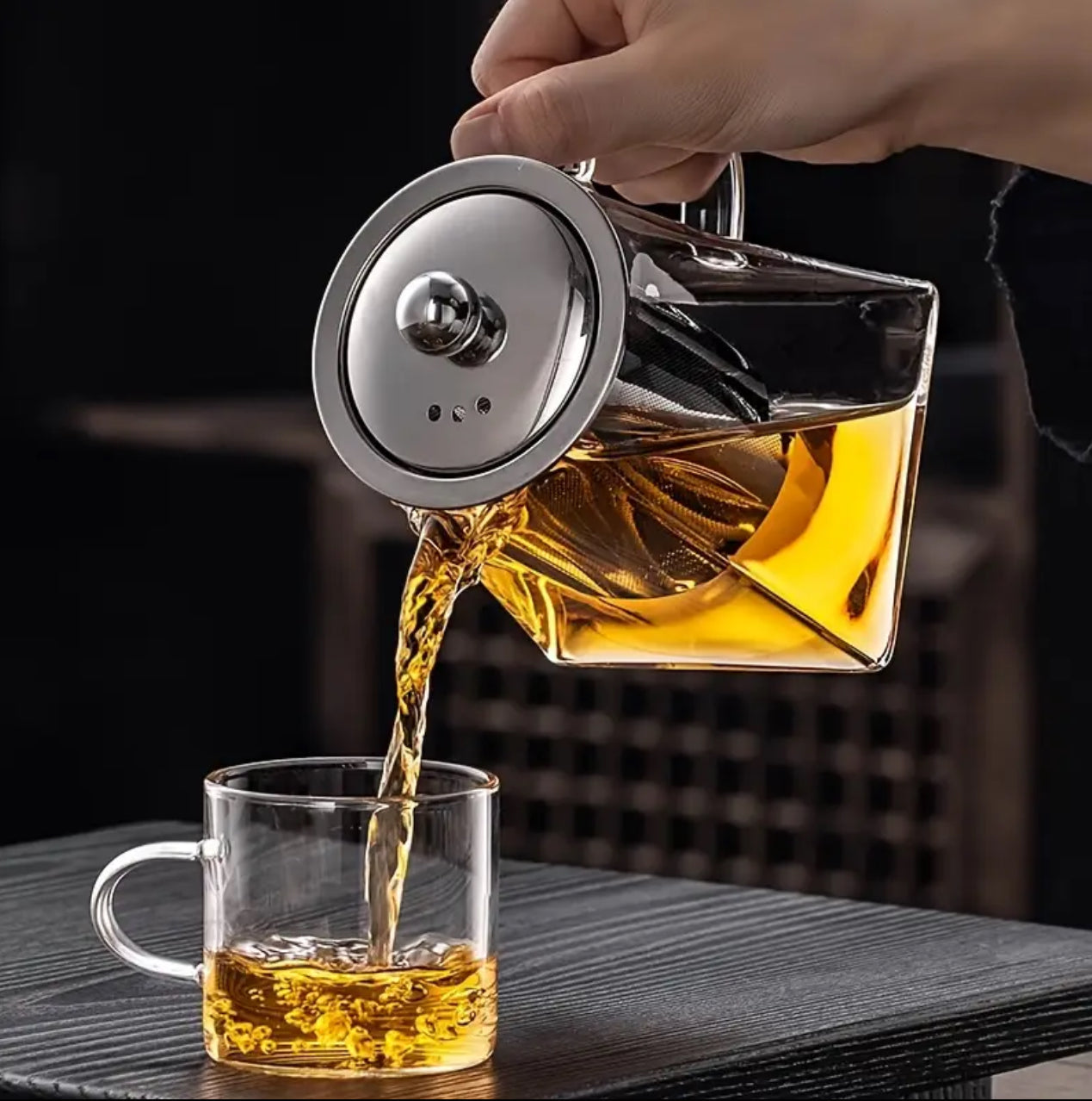 Borosilicate Glass Tea Pot  with Infuser