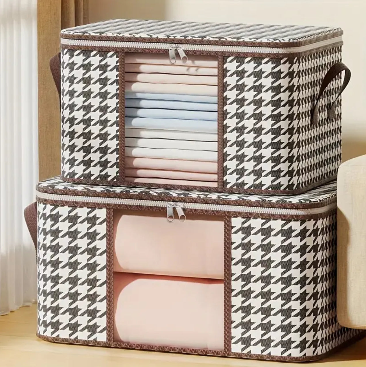 2in1 Foldable large cloth organizer storage box