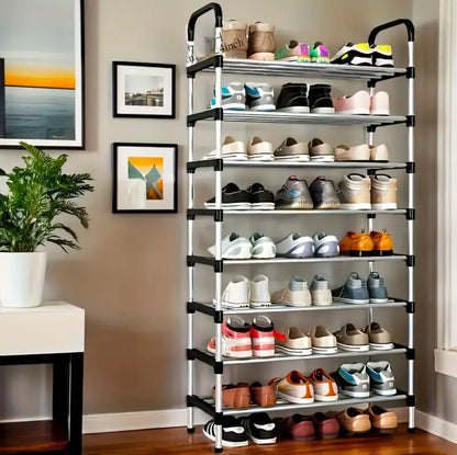 Portable Shoe Rack 26 pairs 8 layer
