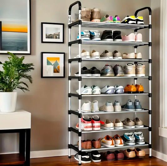 Portable Shoe Rack 26 pairs 8 layer