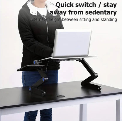 Foldable Laptop stand with fan