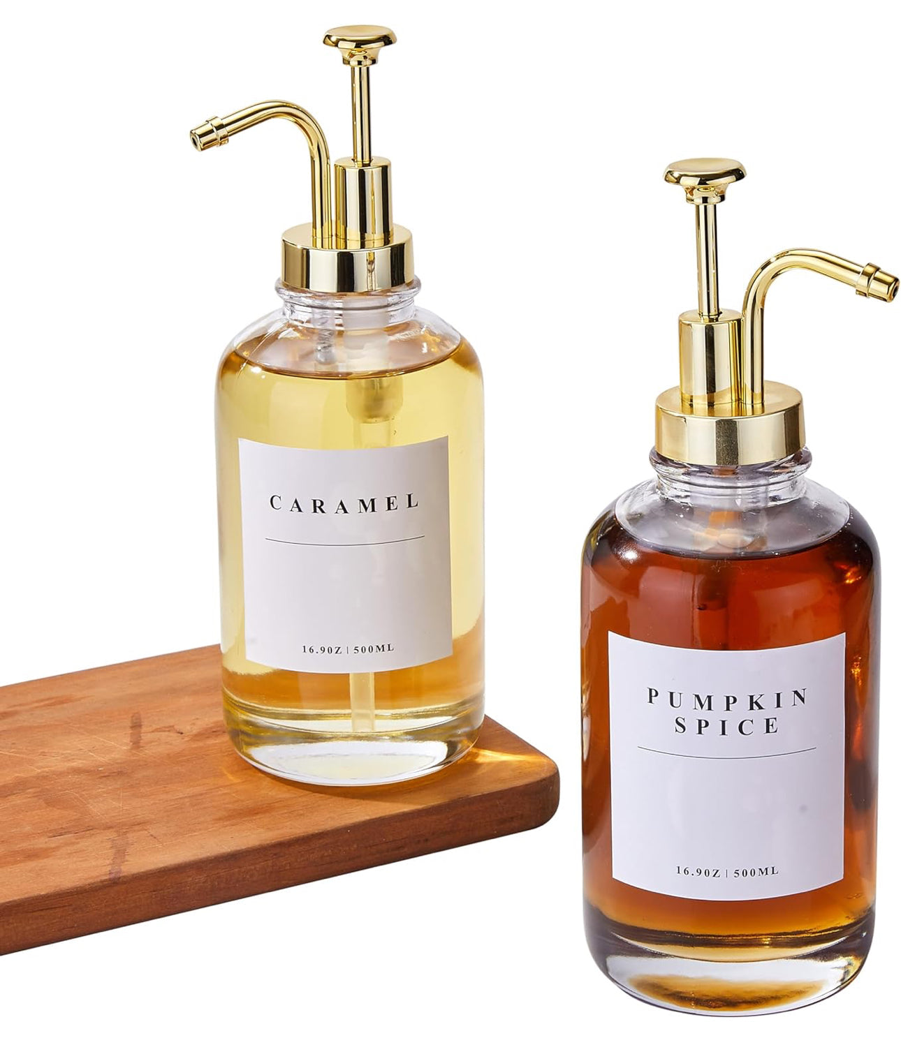 2 pc set coffee syrup dispenser