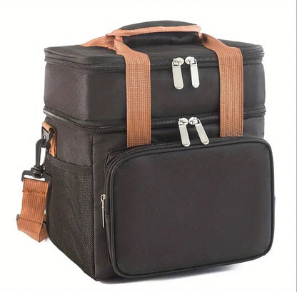 Double Compartment (15L) Insulated Lunch Bag