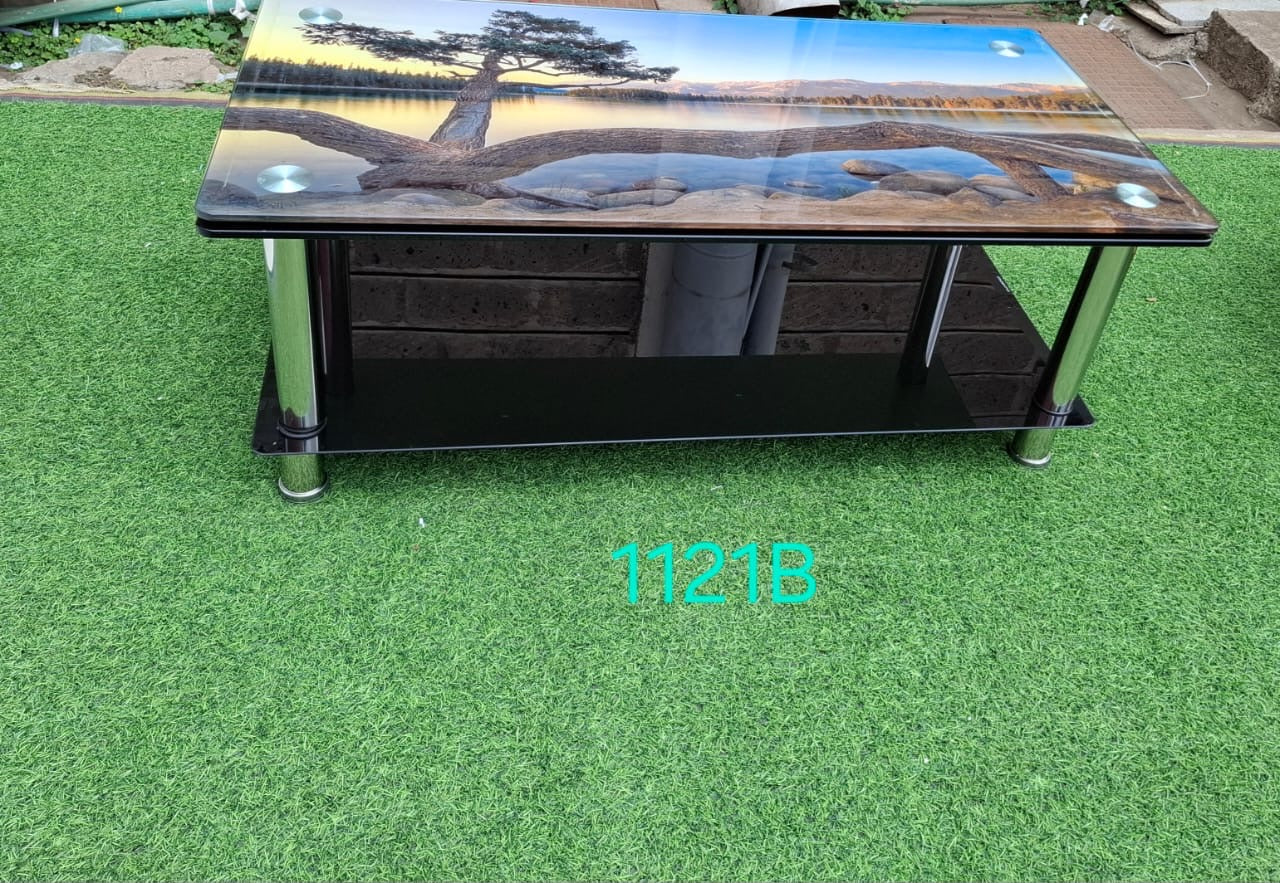 Heavy glass coffee table