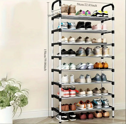 Portable Shoe Rack 26 pairs 8 layer