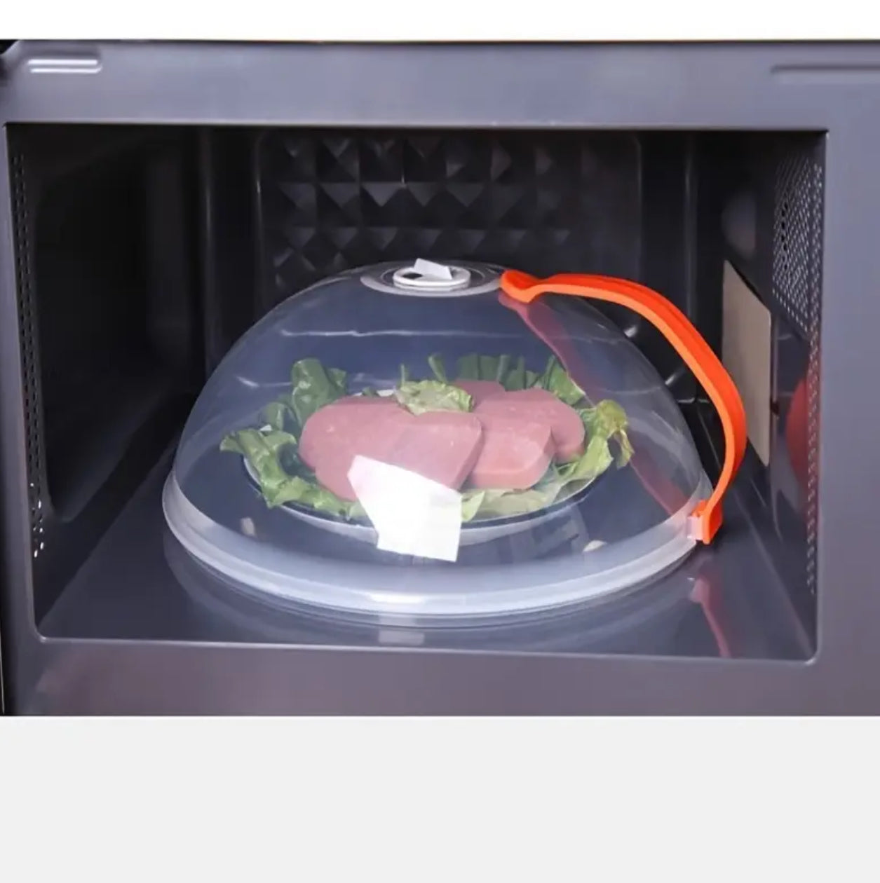 Food Grade Microwave/food cover with whith handle