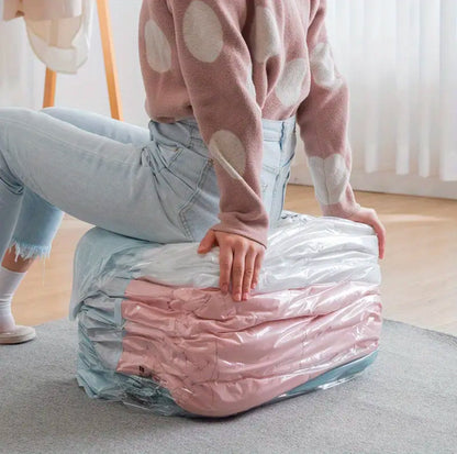 5pcs set No Pump Needed Vacuum Storage Bags