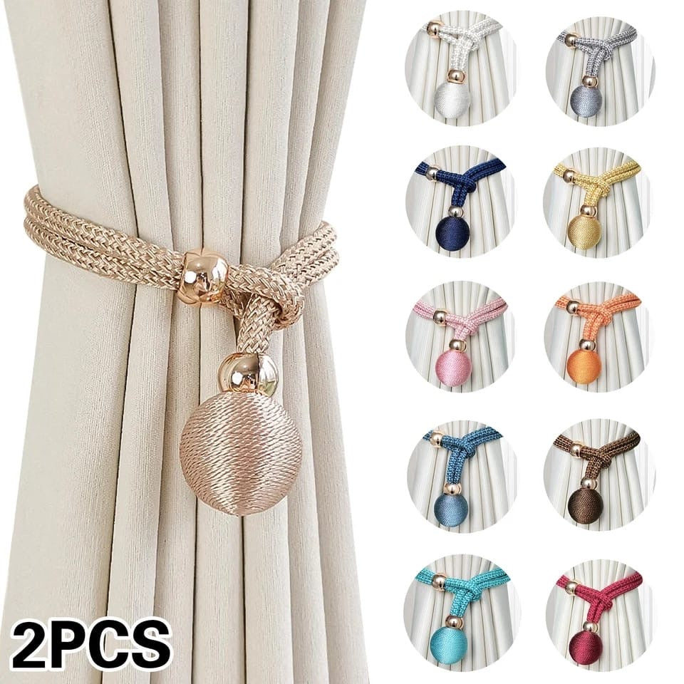 2pc Curtain holder buckle rope