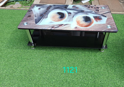 Heavy glass coffee table