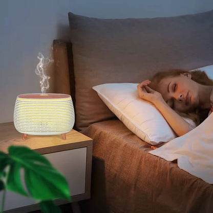 7 Colors Wood Grain Ultrasonic Ultrasonic Aromatherapy  Diffuser