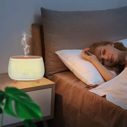 7 Colors Wood Grain Ultrasonic Ultrasonic Aromatherapy  Diffuser