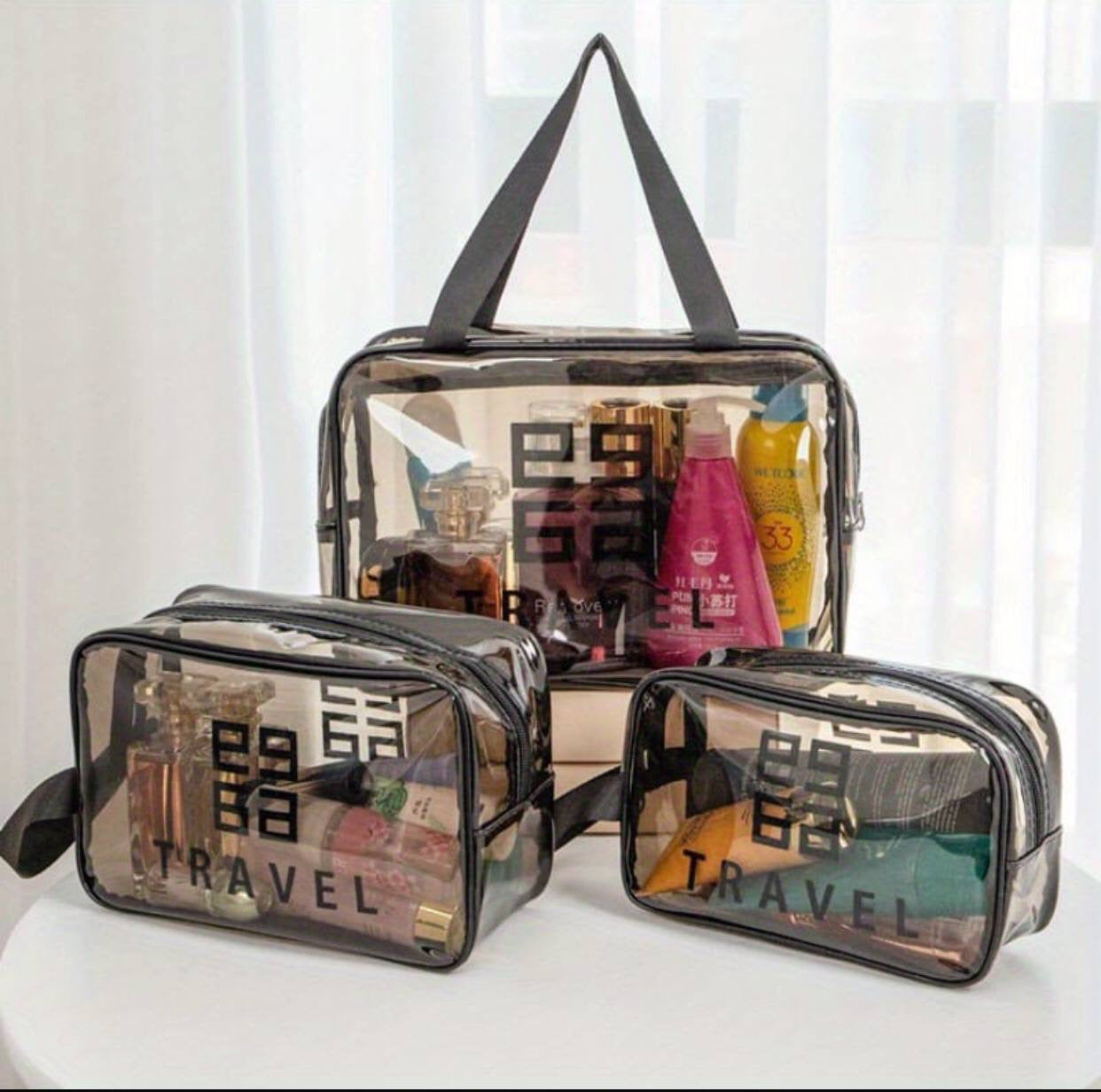 3pc Large Capacity Waterproof PVC