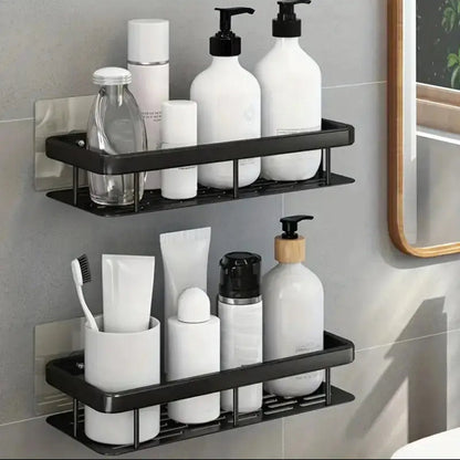 Double bathroom racks