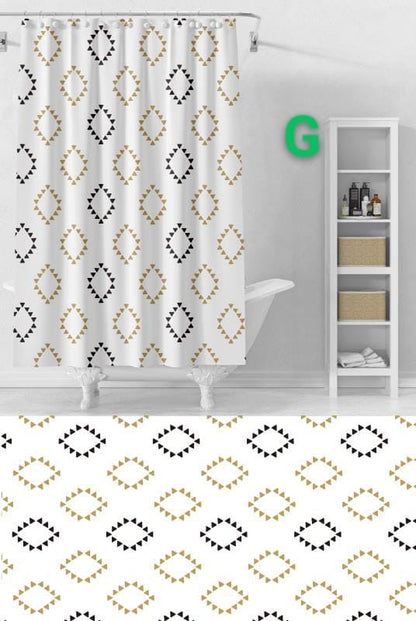 Shower curtains with hooks