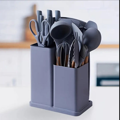 19 pcs silicone spoons set