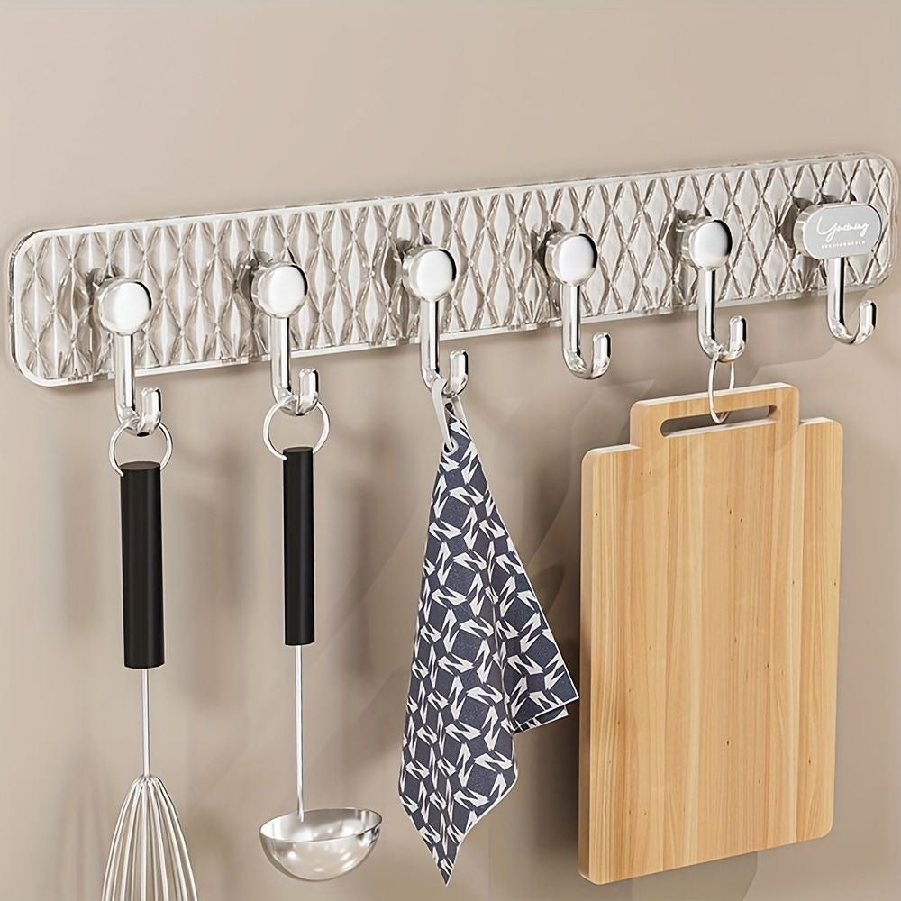 Luxury Six-Row Adhesive Hooks