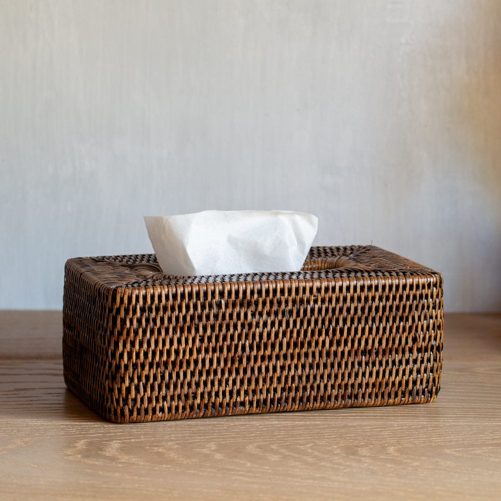 Rattan box tissue case