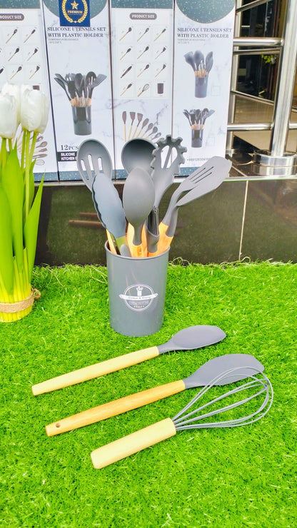 12pcs Silicon spoon set