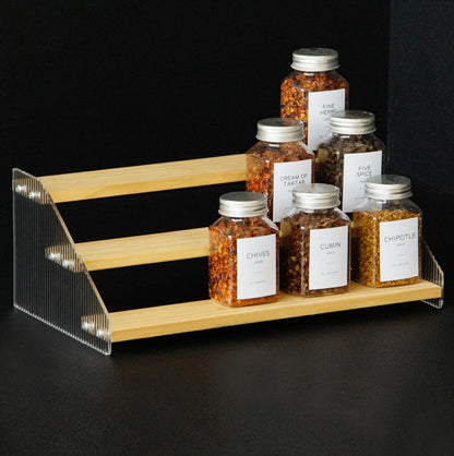 3 Tier Bamboo and Acrylic multi purpose stand