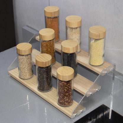 3 Tier Bamboo and Acrylic multi purpose stand