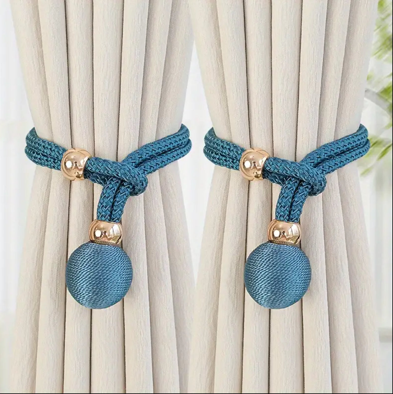 2pc Curtain holder buckle rope