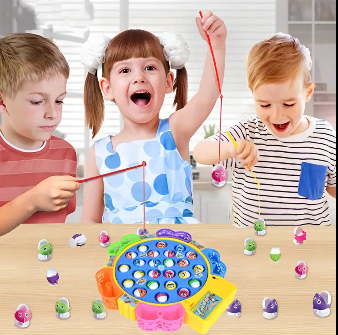 Family bonding fishing game