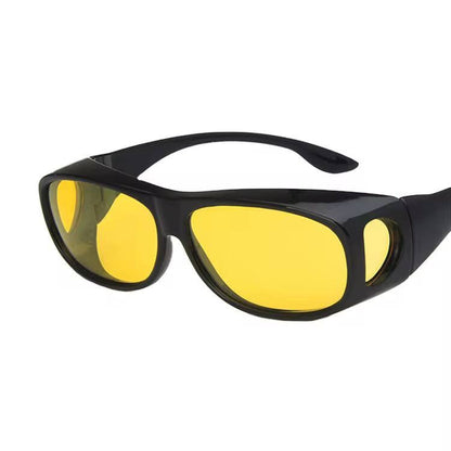 2pcs set dark & coloured Anti glare night vision driver Goggles