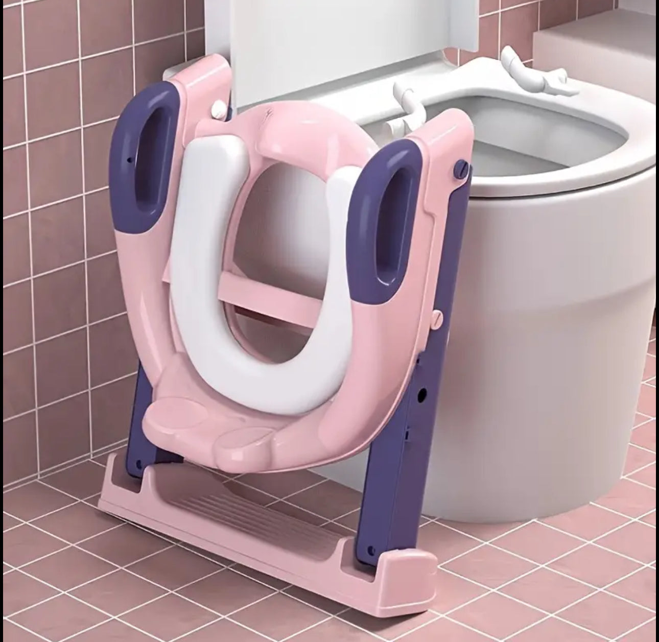 KIDS TRAINING TOILET SEAT TRAINER WITH PVC CUSHION/SOFT PAD