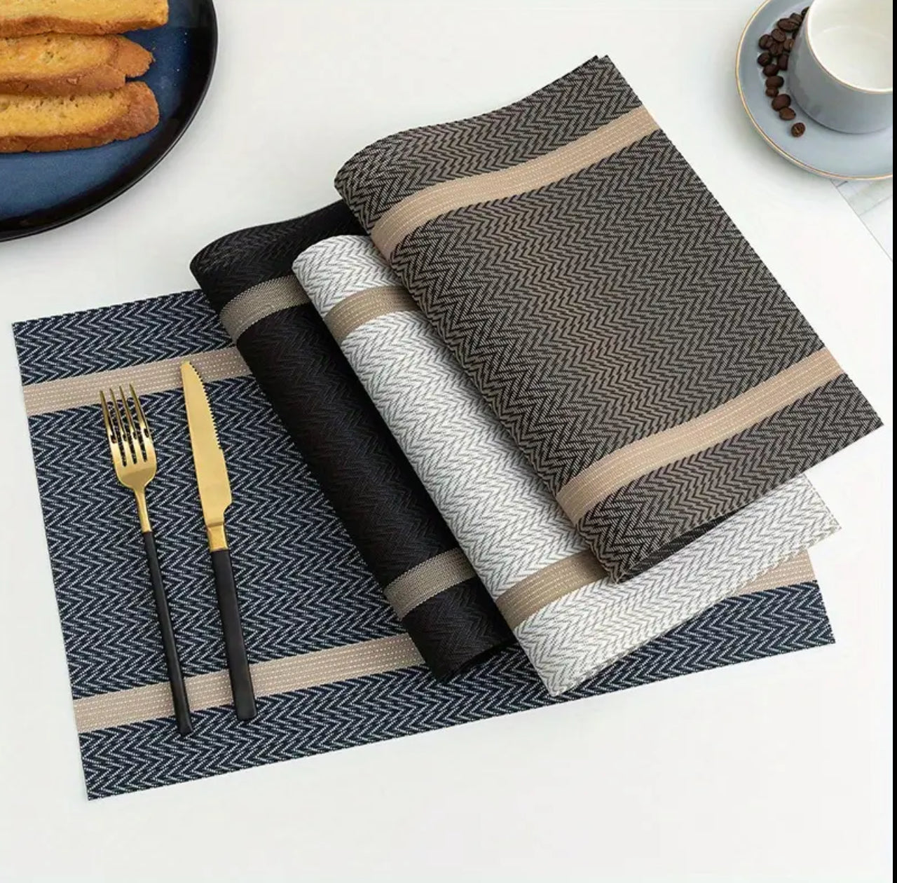 6pcs pvc table mats
