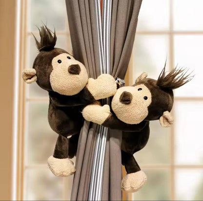 2pc Stuffed Plush Doll Curtain Buckle