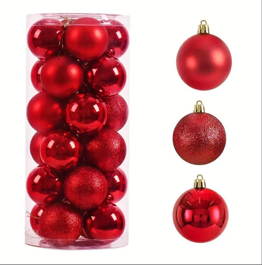 24-Piece Christmas Ball Ornament Set