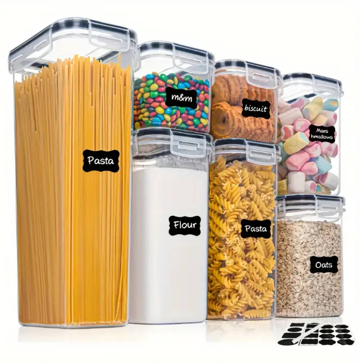 7pcs Food/Pantry Storage Containers