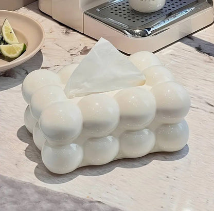 Hard plastic Luxurious Bubble Design Tissue Box