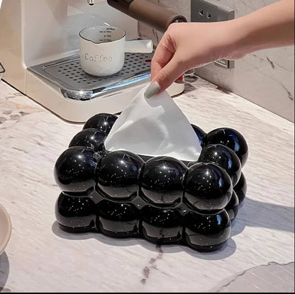 Hard plastic Luxurious Bubble Design Tissue Box