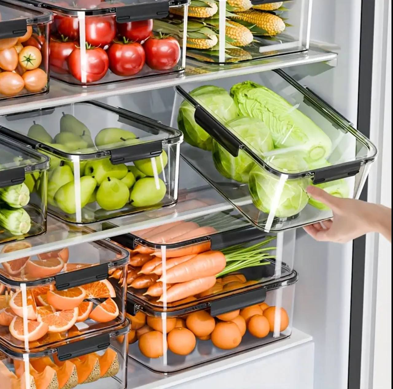 3pcs Acrylic Food Storage Containers