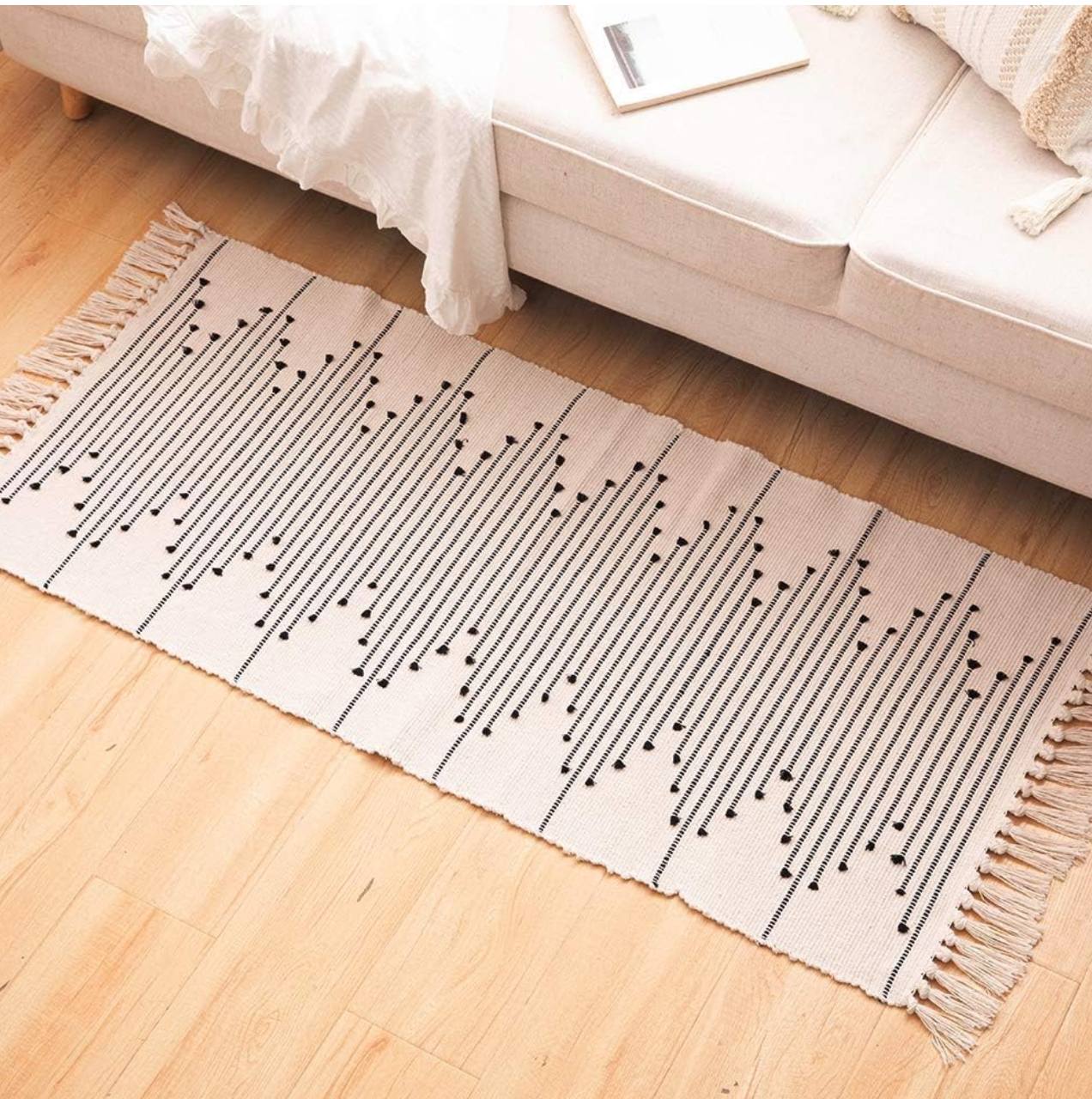 Bohemian Geometric Rugs with Tassles