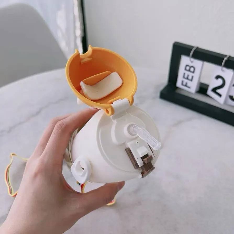 Kids Water Cup for School, Special Anti-Fall Straw, anti-choke water bottle
